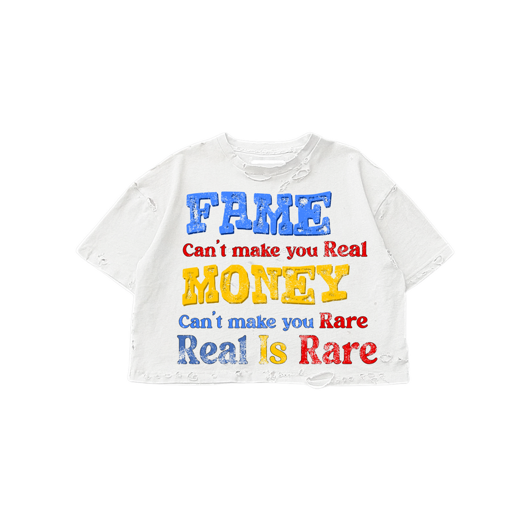 Real is Rare distressed T-shirt